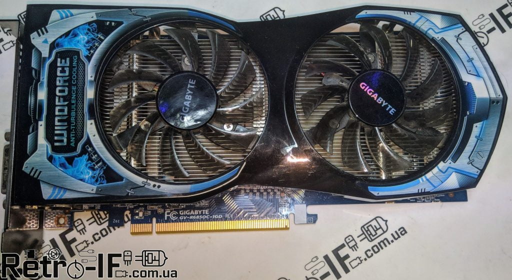 HD6850 Radeon Gigabyte 1Gb Видеокарта Рабочая 1 HD6850 1GB Gigabyte RETRO IF 06